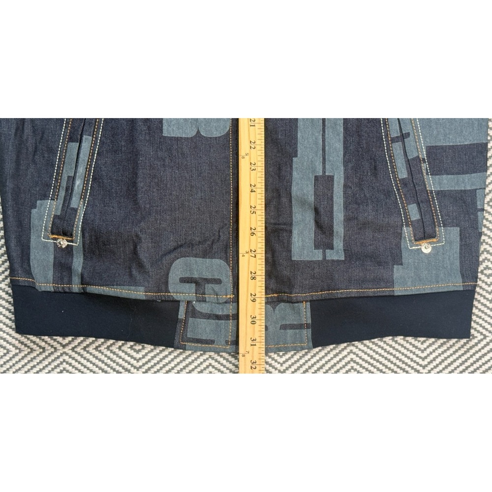 Decible Men's Full Zip Spell Out Short Sleeve Denim Jacket Size‎ 3XL - Picture 6 of 8